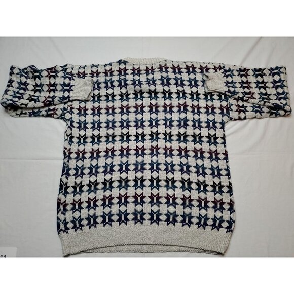 Adirondack Savile Row Men's L Cosby Style Sweater 80's 90's Y2K Grandpacore USA - Picture 8 of 10